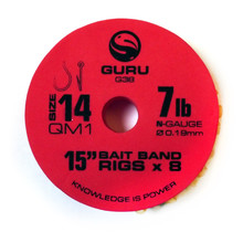 GURU - QM1 Ready Rigs Bait Bands 15" - Red