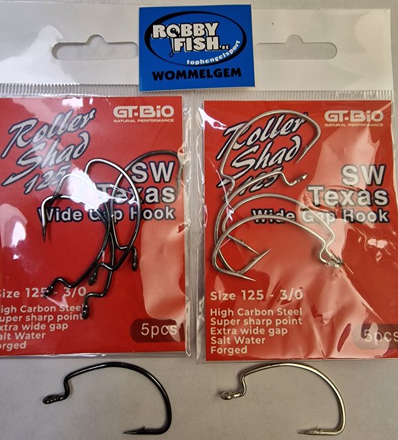 GT-BIO - Roller Shad Wide Gape Hooks