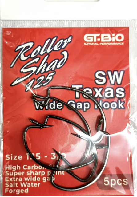 GT-BIO - Roller Shad Wide Gape Hooks
