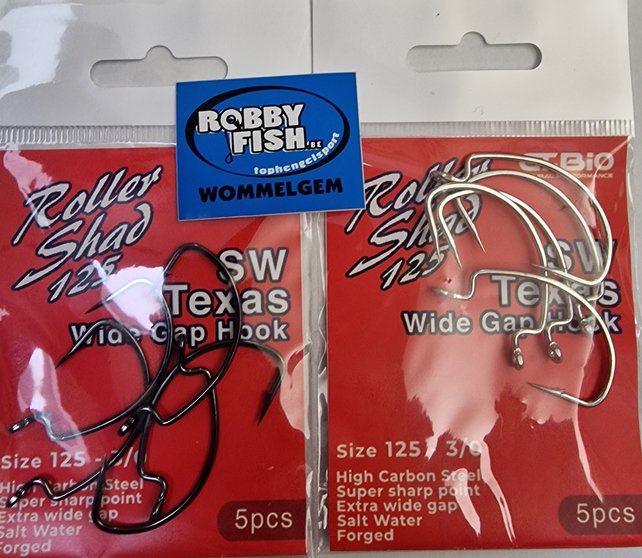 GT-BIO - Roller Shad Wide Gape Hooks