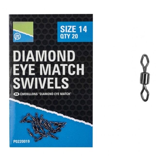 PRESTON - Diamond Eye Match Swivels PRESTON - Diamond Eye Match Swivels