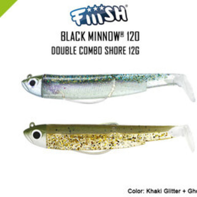 FIIISH - Double Combo Black Minnow 120 N°3 12gr FIIISH - Double Combo Black Minnow 120 N°3 12gr