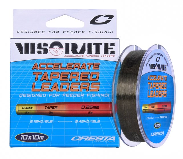 CRESTA - Visorate Accelerate Tapered Leaders  0,18mm - 0,25mm CRESTA - Visorate Accelerate Tapered Leaders  0,18mm - 0,25mm