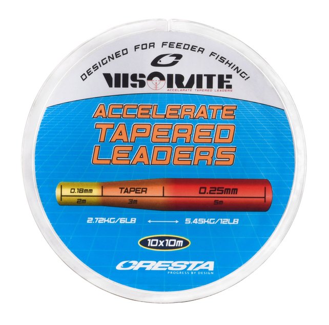 CRESTA - Visorate Accelerate Tapered Leaders  0,18mm - 0,25mm CRESTA - Visorate Accelerate Tapered Leaders  0,18mm - 0,25mm