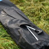 CRESTA - Flat Side Feeder Umbrella Black