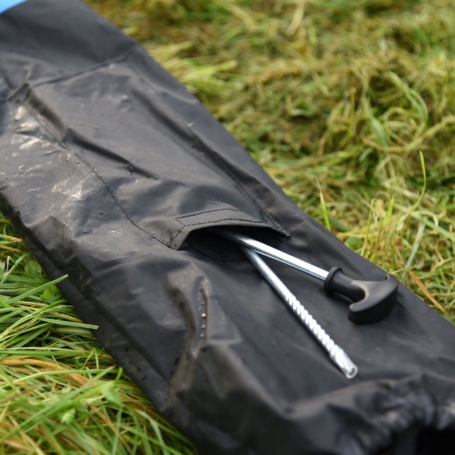 CRESTA - Flat Side Feeder Umbrella Black