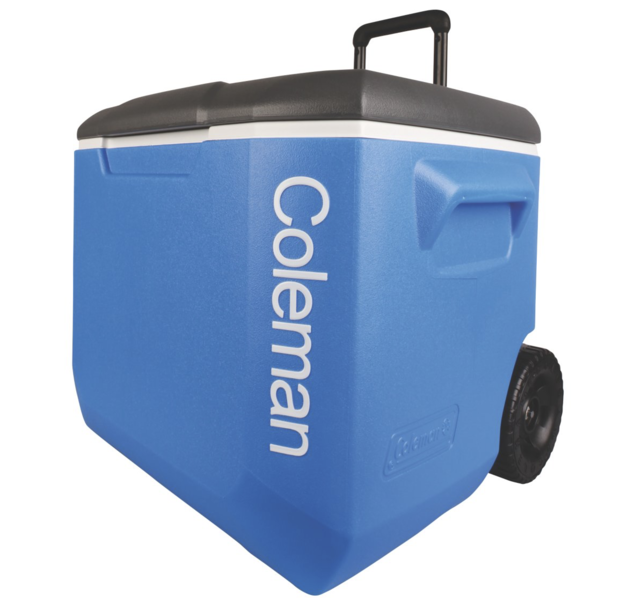 COLEMAN - 60QT Wheeled Performance Cooler Tricolor COLEMAN - 60QT Wheeled Performance Cooler Tricolor