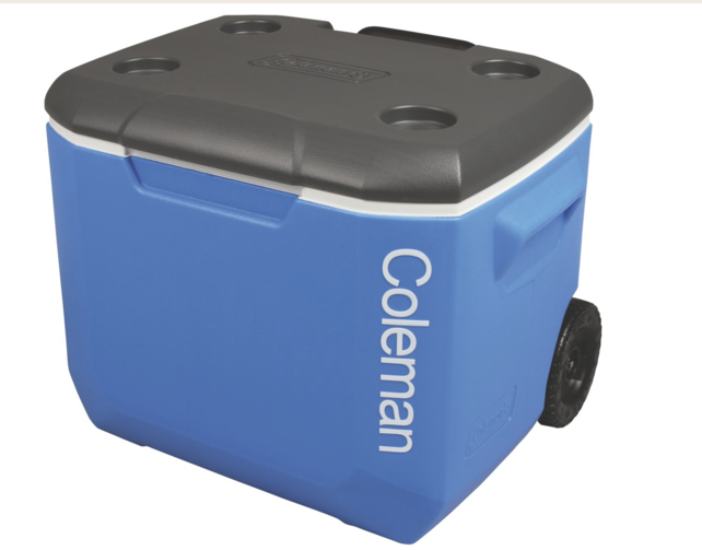 COLEMAN - 60QT Wheeled Performance Cooler Tricolor COLEMAN - 60QT Wheeled Performance Cooler Tricolor