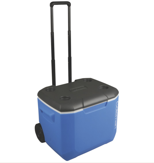 COLEMAN - 60QT Wheeled Performance Cooler Tricolor COLEMAN - 60QT Wheeled Performance Cooler Tricolor