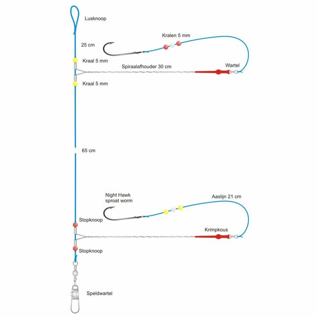 MIDNIGHT MOON - Gul Onderlijn Sproat Worm