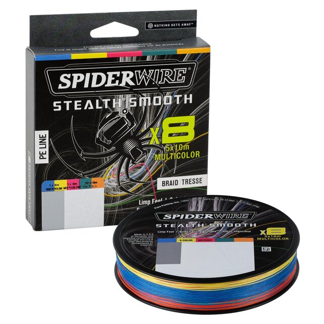 SPIDERWIRE - Stealth® Smooth8 5x10m Multi Color SPIDERWIRE - Stealth® Smooth8 5x10m Multi Color