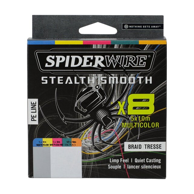 SPIDERWIRE - Stealth® Smooth8 5x10m Multi Color SPIDERWIRE - Stealth® Smooth8 5x10m Multi Color