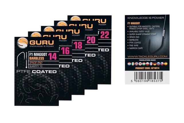 GURU - F1 Maggot Barbless