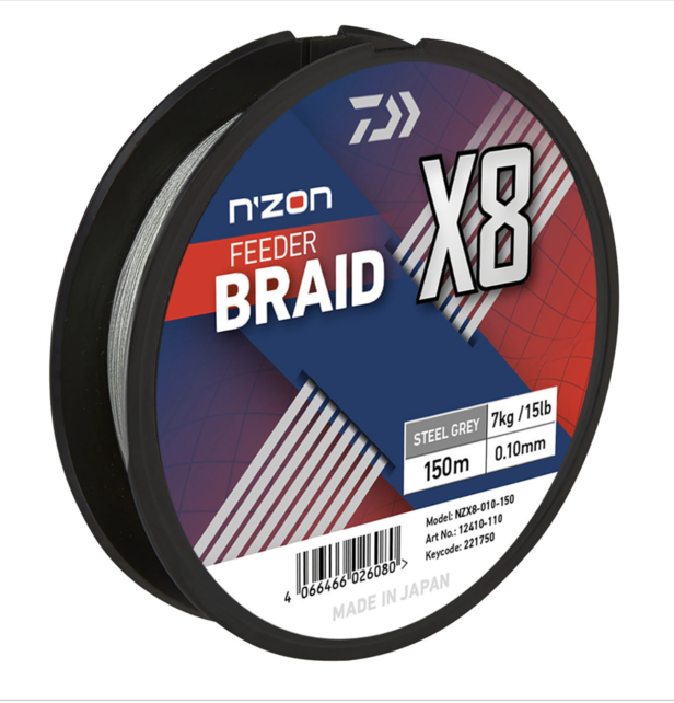 DAIWA - N'Zon X8 Feeder Braid 150m DAIWA - N'Zon X8 Feeder Braid 150m