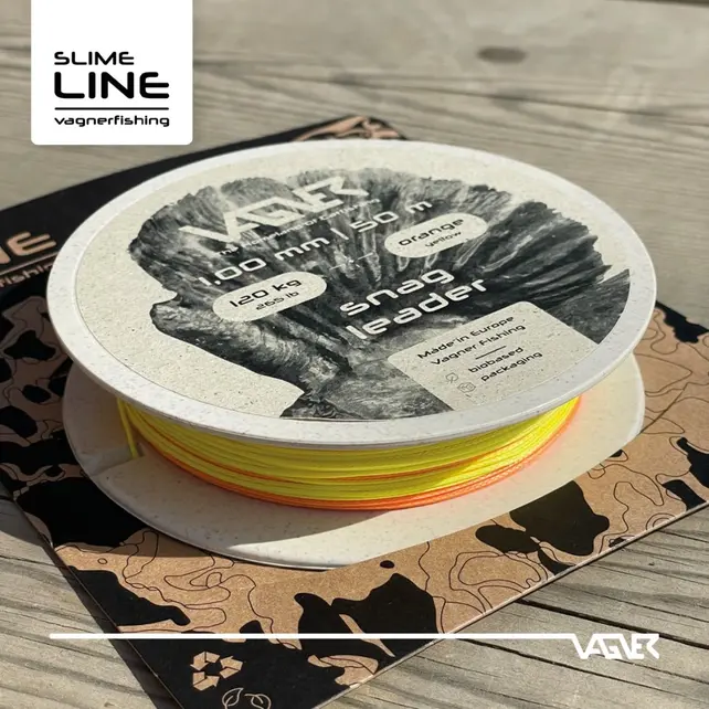 VAGNER - Snag Leader Orange-Yellow 1,00mm 120kg/265lb 50m VAGNER - Snag Leader Orange-Yellow 1,00mm 120kg/265lb 50m