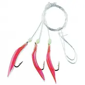 FLADEN - Day-Glo Red 3-Hooks