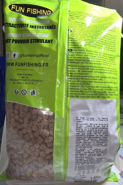 FUN FISHING - Pellets Waggler Natural 1,5kg FUN FISHING - Pellets Waggler Natural 1,5kg
