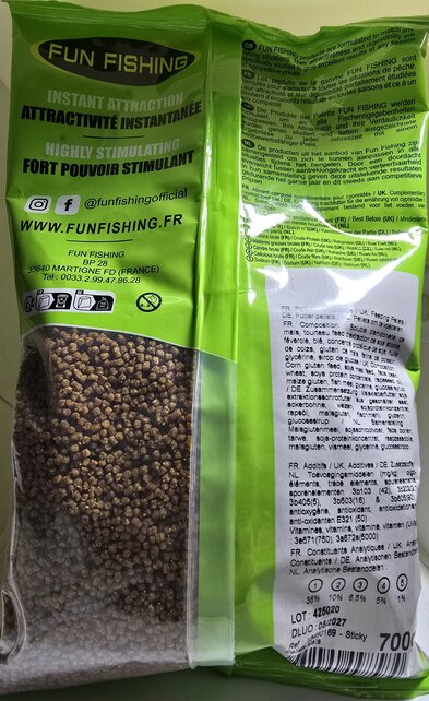 FUN FISHING - Sticky Pellets 700gr FUN FISHING - Sticky Pellets 700gr