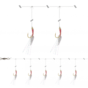 GrandWave Herring Rig Pink-Glow