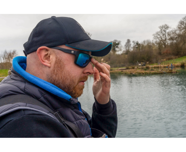 PRESTON - Inception Wrap Sunglasses Ice Blue Lens