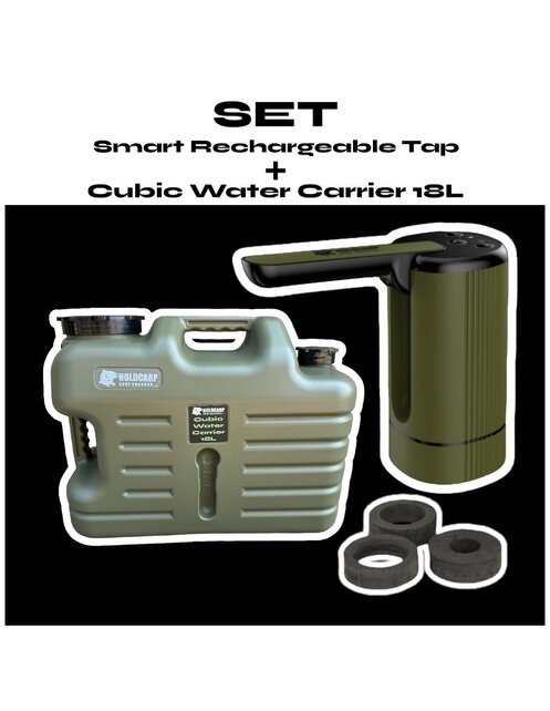 Holdcarp SET - Smart Rechargeable Tap + Cubic Water Carrier