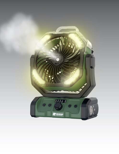 Holdcarp Rechargeable DoubleMotor Fan