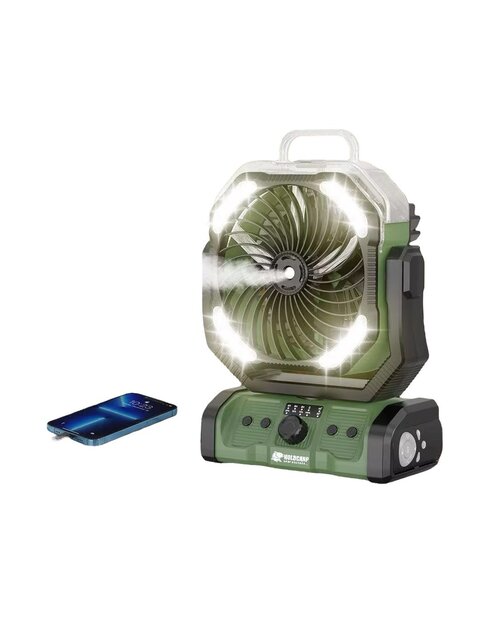 Holdcarp Rechargeable DoubleMotor Fan