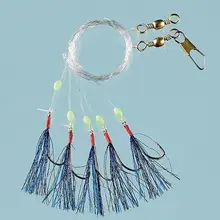 5 Hook Blue Spark Feathers Hook Size 1/0