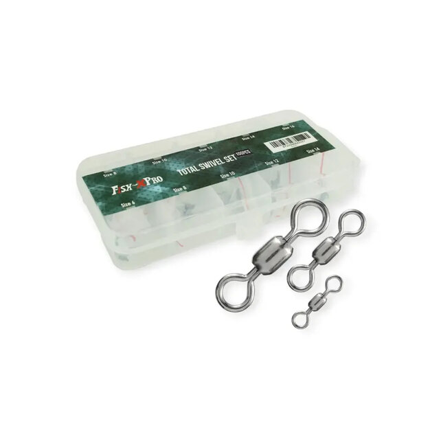 FISH-XPRO TOTAL SWIVEL WARTEL SET 100PCS FISH-XPRO TOTAL SWIVEL WARTEL SET 100PCS