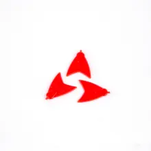 BAIT FINS (UV RED)/10PCS