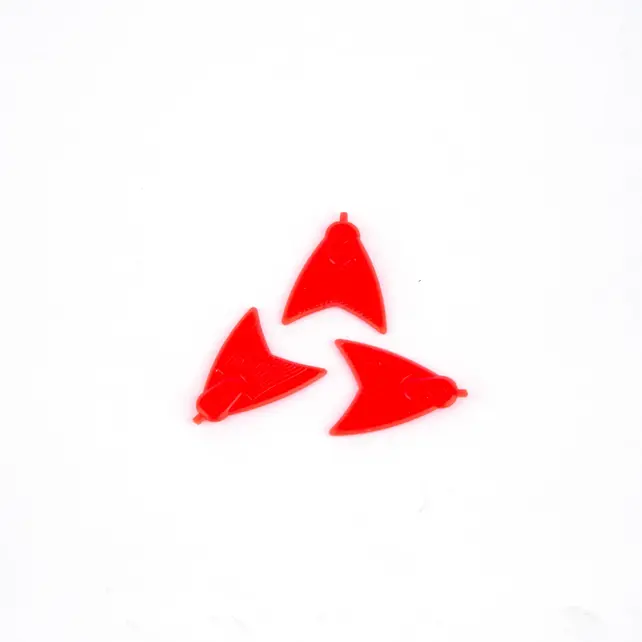 SKEATER BAIT FINS (UV RED)/10PCS