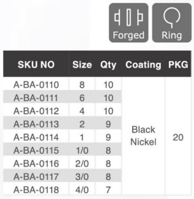 BKK Aberdeen-R Diamond hooks