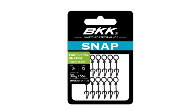 BKK FAST SPIRAL SNAP-32 (BLACK NICKEL)