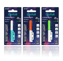 Dlyfull RT70 Bite Alarm 1.6~2.6MM Rod Tip Lights for Night Fishing