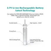 Dlyfull LIR425 Charger Kit Rechargeable LED Battery