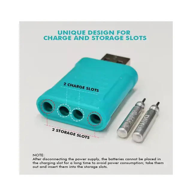 Dlyfull LIR425 Charger Kit Rechargeable LED Battery