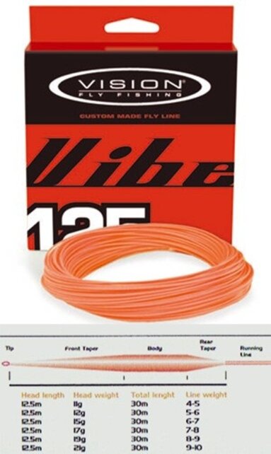 Vision Vibe 125 Fly line