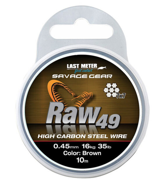 Savage Gear - Staaldraad High Carbon Brown Steel Wire Raw49