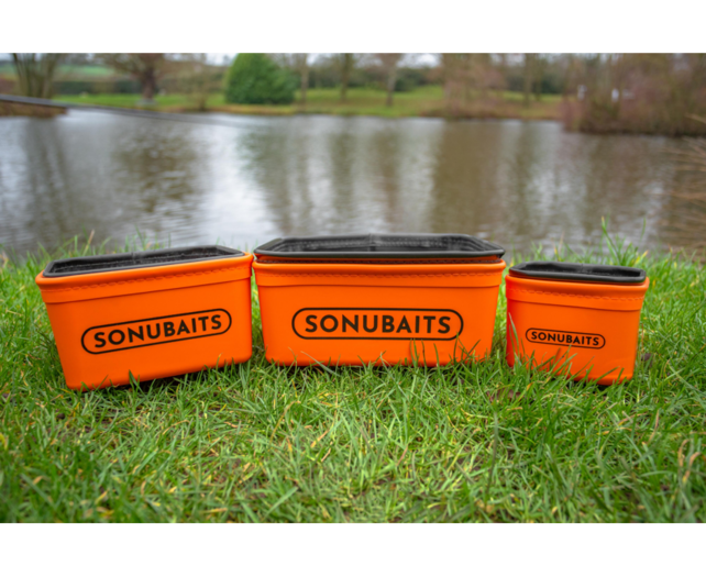 Sonubaits EVA Bait Tub & Strainer Set