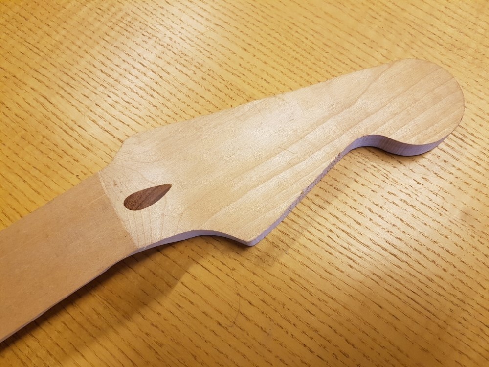 ST neck 1-piece maple, semi-finished