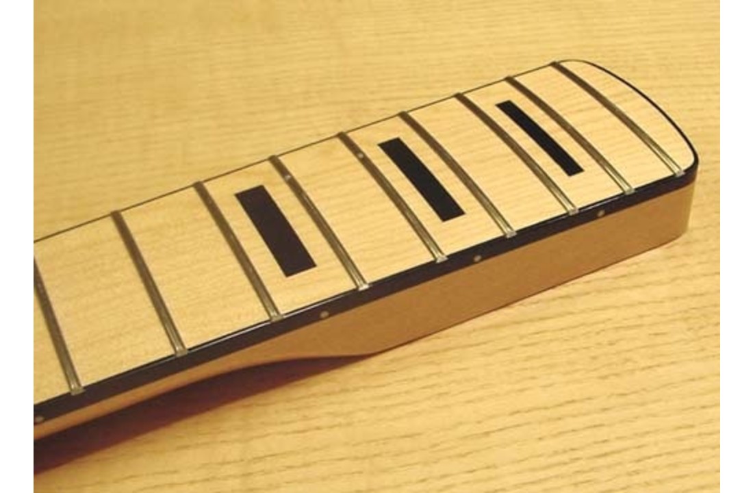 Allparts JMF-BB Finished Jazz Bass neck maple with bound fingerboard and block inlays