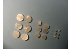 Fingerboard inlay dot white mother of pearl 6mm set/12