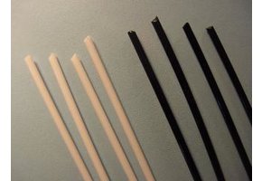 Side dot stick 2mm/5cm white plastic
