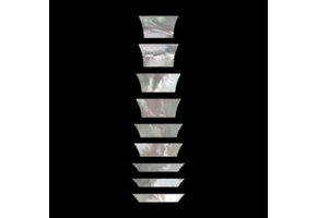 Mother of Pearl shell Les Paul Standard Crown Inlay set/9