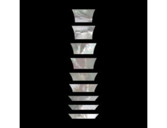 Mother of Pearl shell Les Paul Standard Crown Inlay set/9