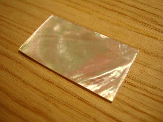 White Mother of Pearl plate 47,5 x 26mm