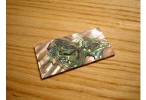 Green abalone plate 41x22mm