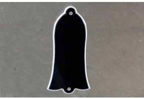 Truss rod cover bell shape black plastic