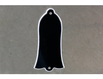 Truss rod cover bell shape black plastic