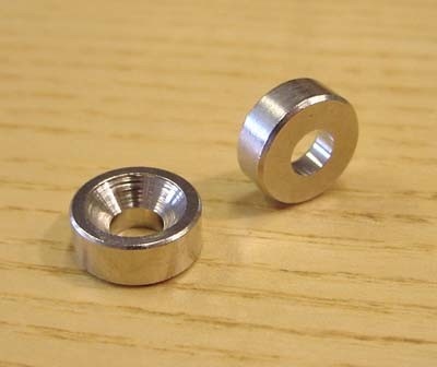 Neck-screw-ring 12 mm chrome set/4